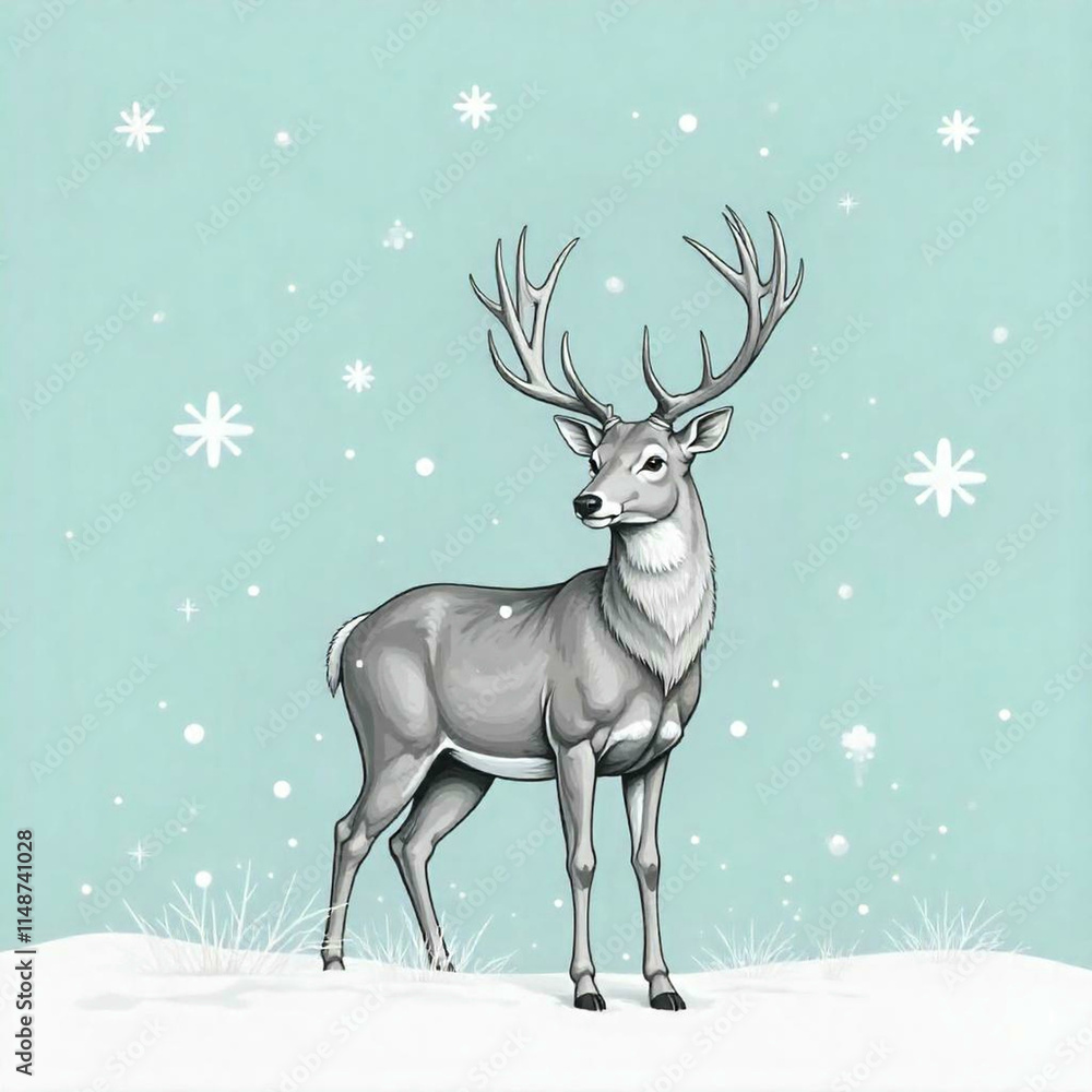 deer in winter deer in winter