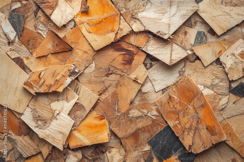 Close up of a recycled brown wood particle board surface Background for construction material Close up of a recycled brown wood particle board surface Background for construction material