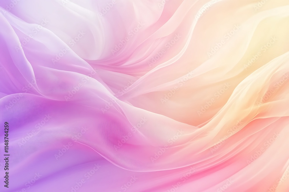 Obraz premium Pastel Draped Fabric Soft Abstract Background