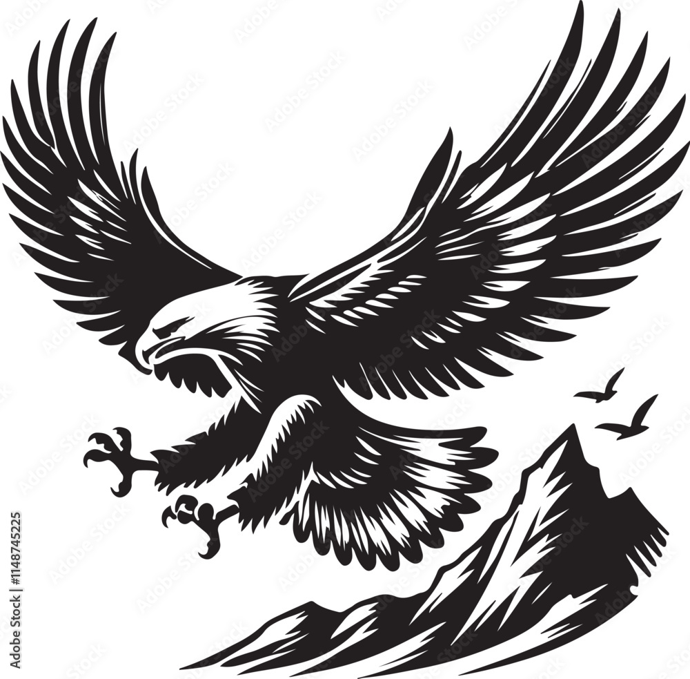 eagle with wings eagle with wings
