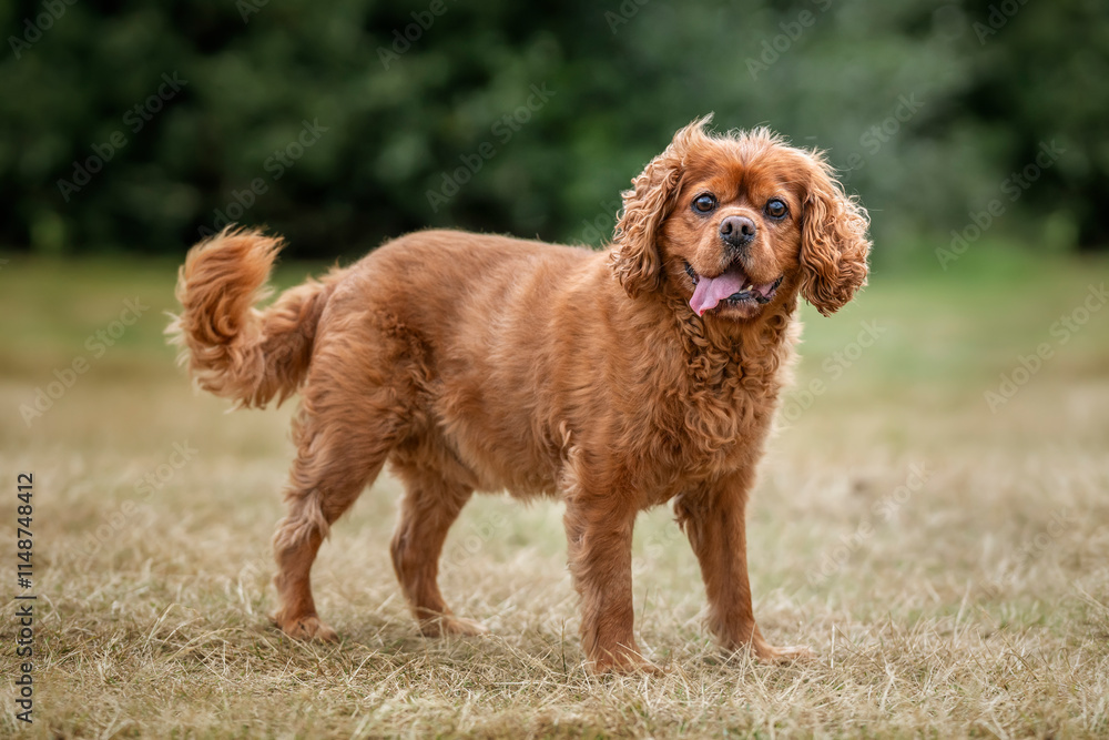 King Charles Cavalier on Ascot Racecourse King Charles Cavalier on Ascot Racecourse