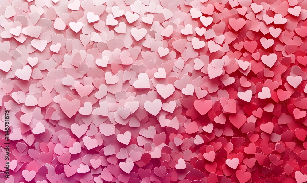Pink hearts pattern with gradients. Pink hearts pattern with gradients.