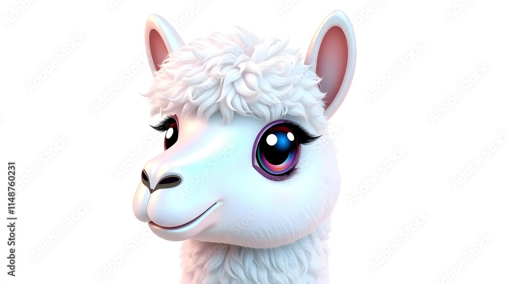 unique and playful alpaca close-up portrait for lifestyle branding projects unique and playful alpaca close-up portrait for lifestyle branding projects