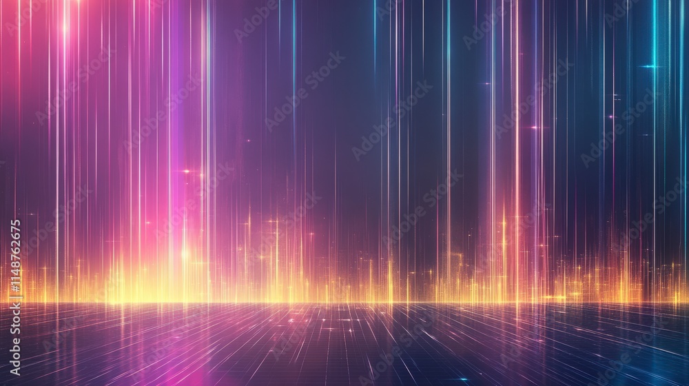 Vibrant abstract background with colorful light streaks and beams, perfect for creative projects and digital designs. Vibrant abstract background with colorful light streaks and beams, perfect for creative projects and digital designs.