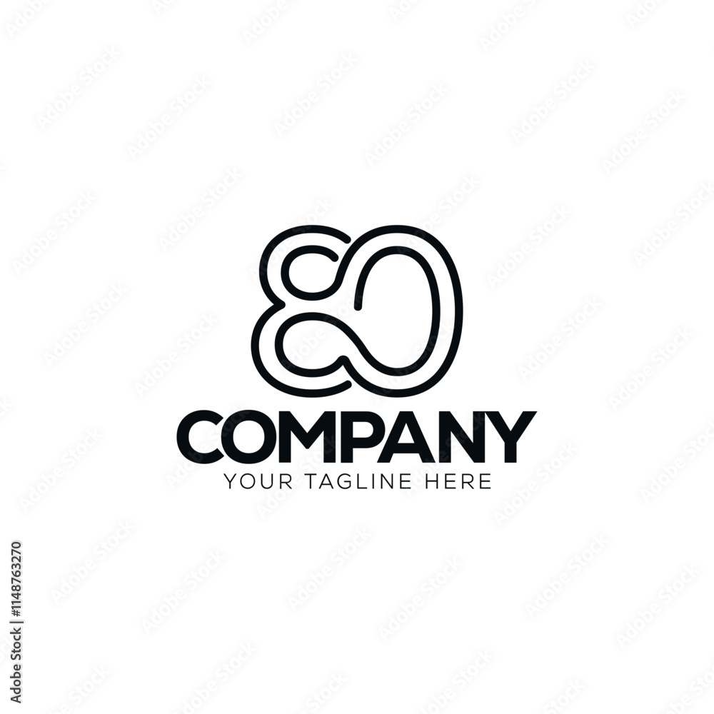 Number logo design Number logo design