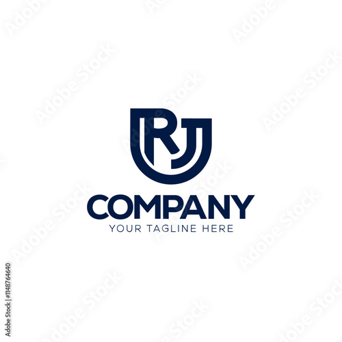 Free Download Monogram logo design of the letters RJ.  - GFXLoad