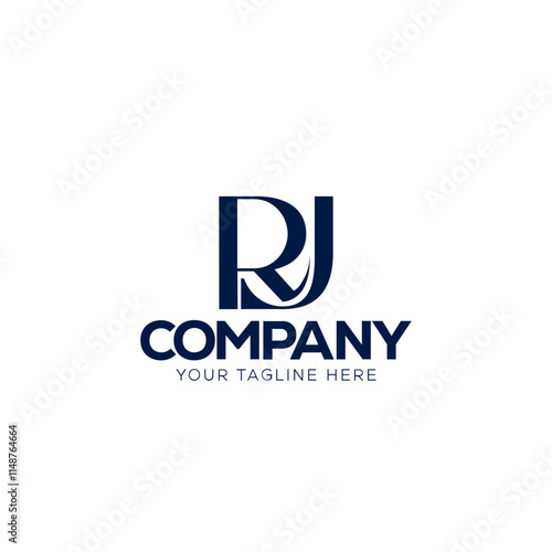 Free Download Monogram logo design of the letters RJ.  - GFXLoad