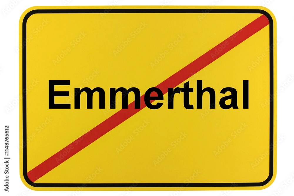 Illustration eines Ortsschildes der Gemeinde Emmerthal in Niedersachsen Illustration eines Ortsschildes der Gemeinde Emmerthal in Niedersachsen