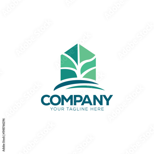 Tree house logo design. 