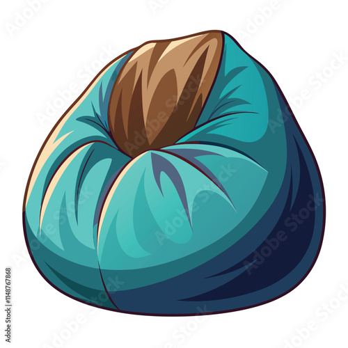 Minimalist Bean Bag Vector Illustration