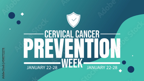 Cervical Cancer awareness month design poster banner