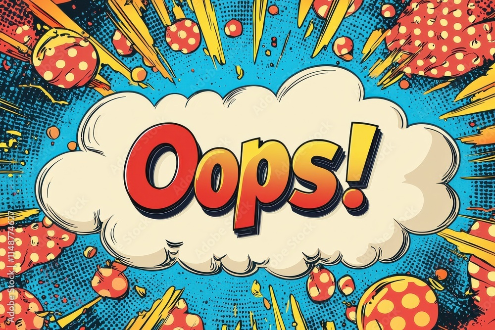Pop art comic illustration with colorful explosive design element Pop art comic illustration with colorful explosive design element