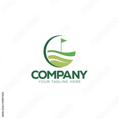 Golfing logo design. 
