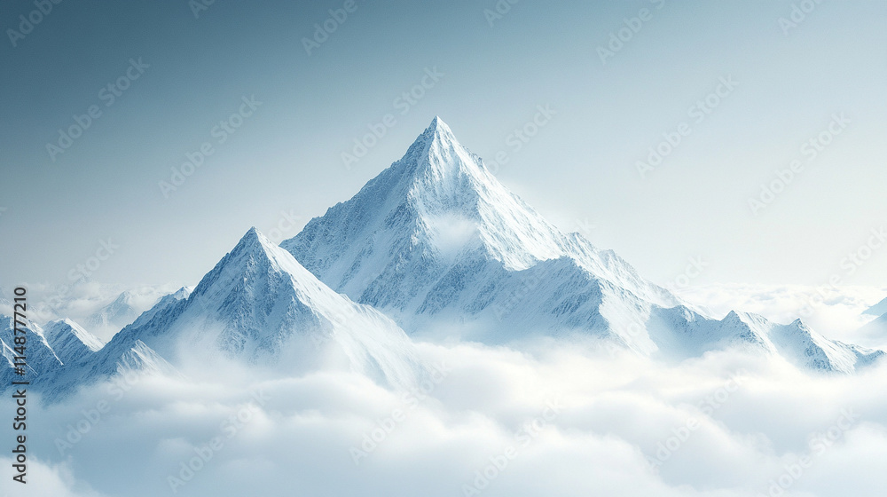 A breathtaking aerial view of a snow-covered mountain tip emerging above a sea of white clouds, bathed in hyperrealistic sunlight. The scene captures the symbolism of serenity, power, and chaos.
A breathtaking aerial view of a snow-covered mountain tip emerging above a sea of white clouds, bathed in hyperrealistic sunlight. The scene captures the symbolism of serenity, power, and chaos.