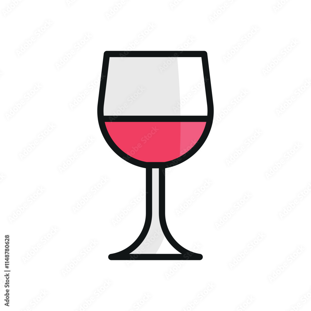 Wine drink icon brings a refined and classy touch Wine drink icon brings a refined and classy touch