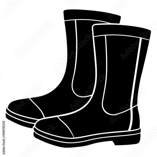 Fisherman's Boots  vector illustration