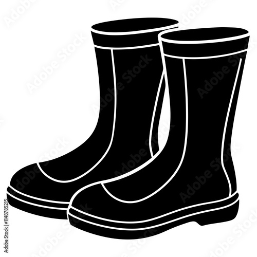 Fisherman's Boots vector illustration