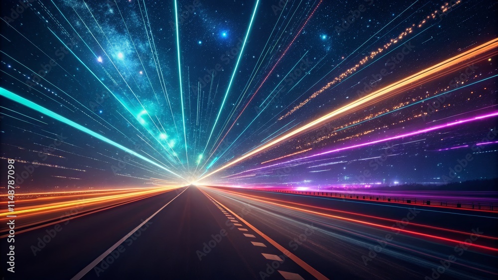 Dynamic Sci-Fi Visualization of Interdimensional Travel Concept Dynamic Sci-Fi Visualization of Interdimensional Travel Concept