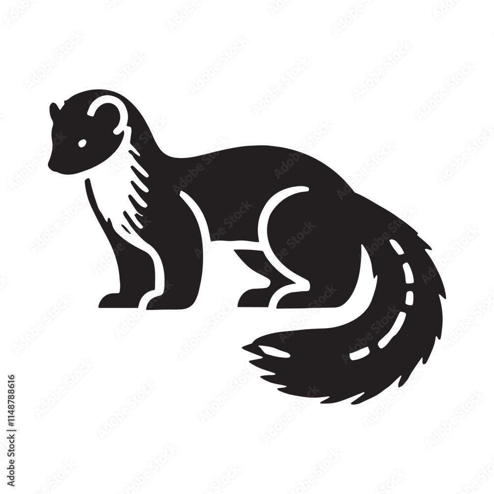 Unique Marten silhouette for versatile design applications - Marten illustration - minimallest Marten vector
Unique Marten silhouette for versatile design applications - Marten illustration - minimallest Marten vector