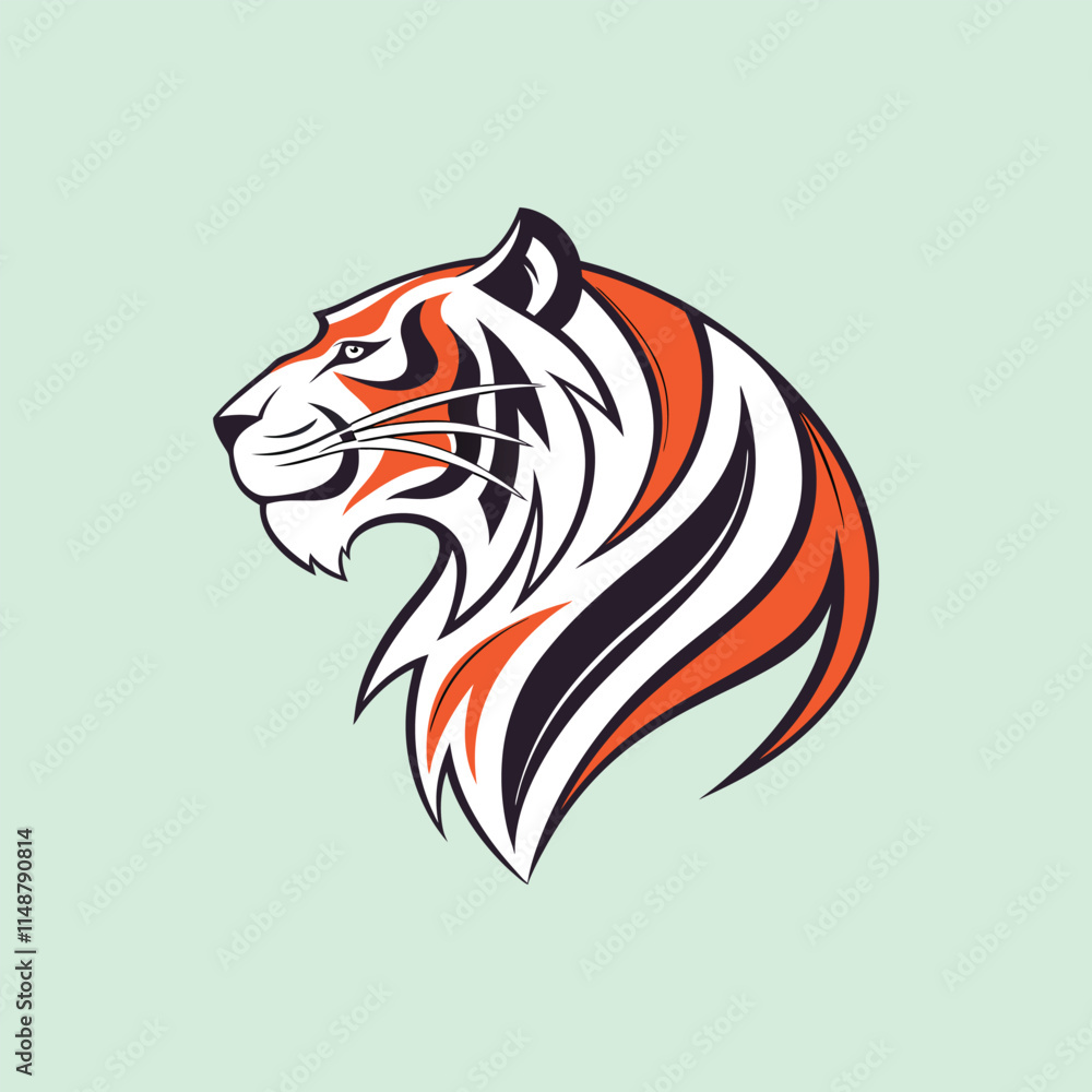 A tiger head vector is a digital, scalable illustration of a tiger's face, featuring bold lines and vibrant colors, often used in logos and artwork. A tiger head vector is a digital, scalable illustration of a tiger's face, featuring bold lines and vibrant colors, often used in logos and artwork.