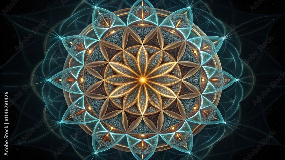 Intricate Crystalline Structures Forming Beautiful Geometric Patterns Intricate Crystalline Structures Forming Beautiful Geometric Patterns