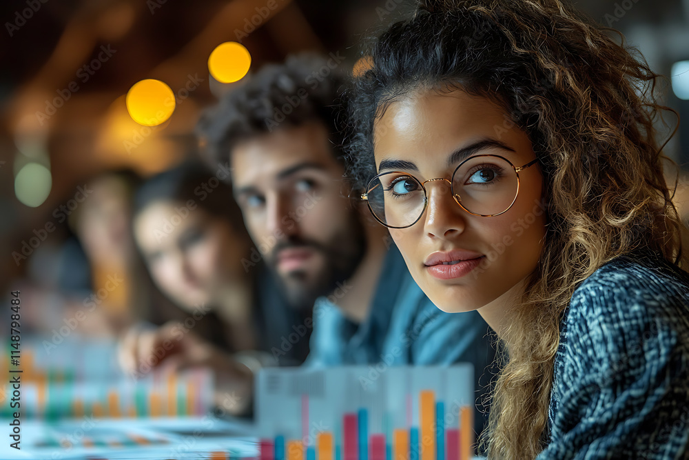A team of professionals collaborating on a financial project, actively discussing strategies and solutions
A team of professionals collaborating on a financial project, actively discussing strategies and solutions
