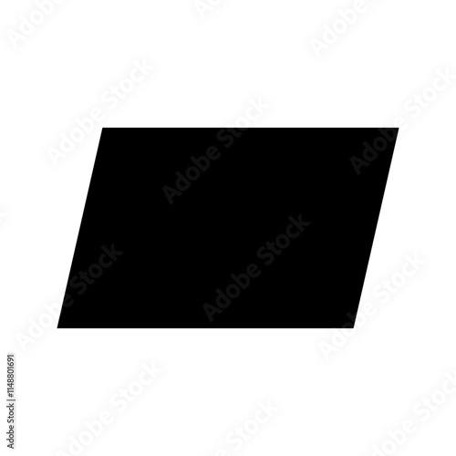 Set of parallelogram shape icons. for mobile concept and web design. vector illustration