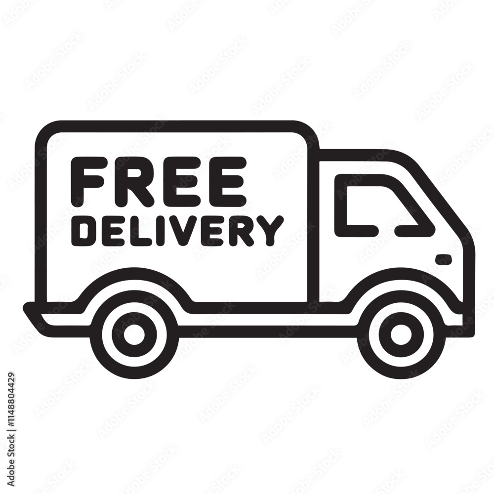 Minimalist Delivery Vehicle with Free Delivery Text for Business Use
Flat Truck Outline Highlighting Free Shipping for E-commerce Projects Minimalist Delivery Vehicle with Free Delivery Text for Business Use
Flat Truck Outline Highlighting Free Shipping for E-commerce Projects