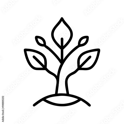 A tree icon representing ecology, nature, or sustainability.