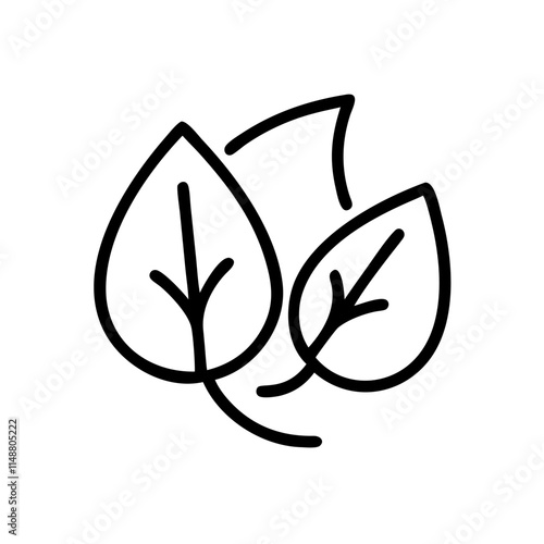 A leaf icon, for eco-friendly materials or sustainable accessories.