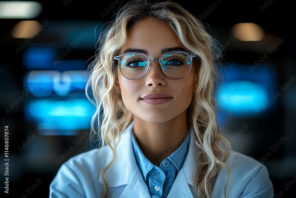 An ophthalmologist conducting a vision checkup for a patient in a modern clinic.
An ophthalmologist conducting a vision checkup for a patient in a modern clinic.