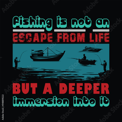 Fishing t shirt design