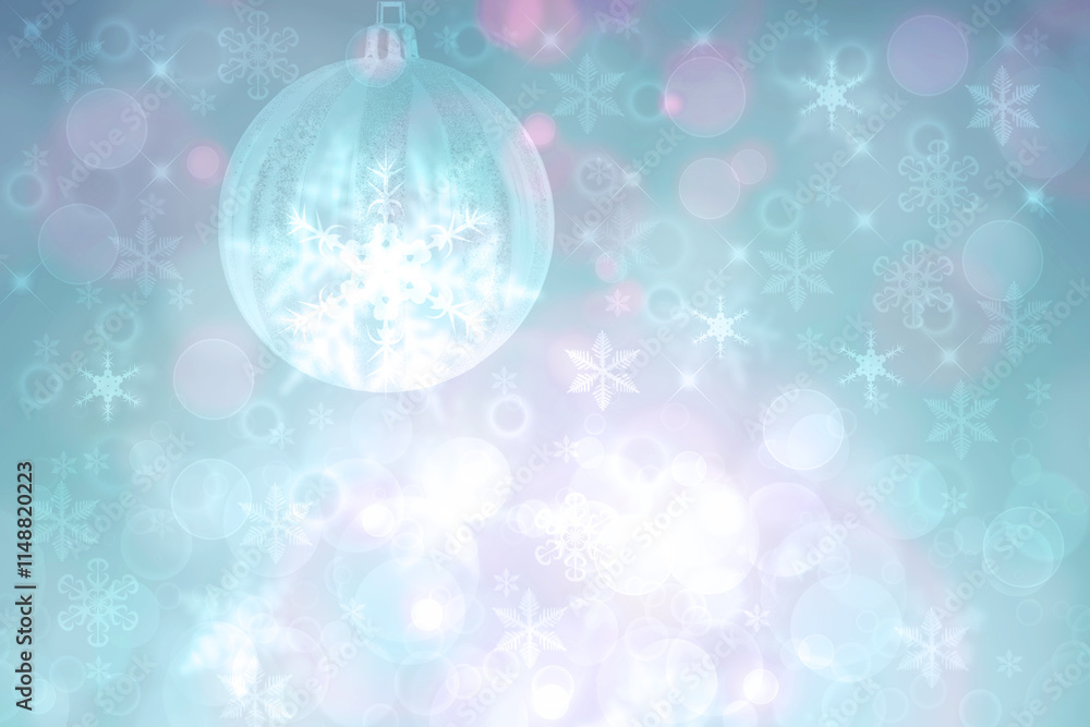 Abstract blurred festive winter christmas or Happy New Year background with shiny pink and green bokeh lighted xmas balls and stars. Space for your design. Card concept. Abstract blurred festive winter christmas or Happy New Year background with shiny pink and green bokeh lighted xmas balls and stars. Space for your design. Card concept.