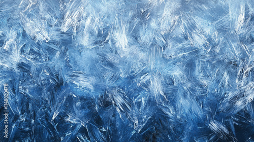 Wallpaper Mural close-up image of frozen ice texture symbolizing chaos. Jagged cracks and intricate patterns depict disruption and transformation, evoking feelings of coldness, fragility, and the unpredictable nature Torontodigital.ca
