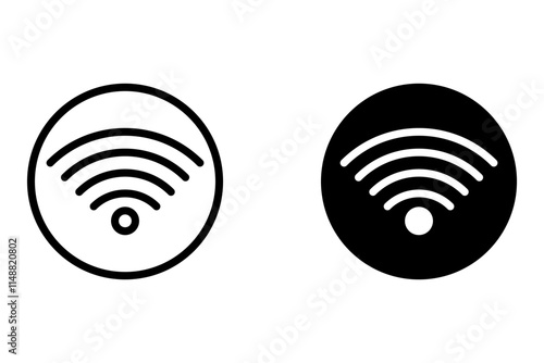 flat illustration of wifi vector icon, communication sign symbol. signal sign and symbol. Wireless icon. Wi-fi symbol set. router wireless technology.