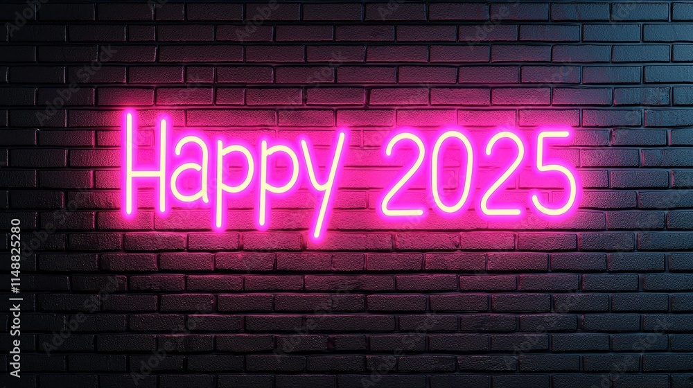 A vibrant pink neon sign reading A vibrant pink neon sign reading