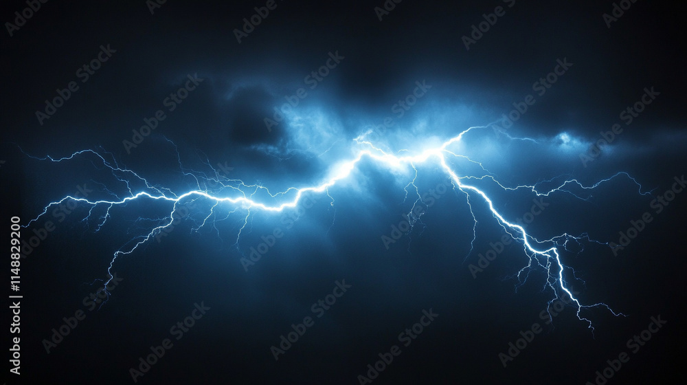 dramatic flash of lightning cuts through a dark, stormy sky, symbolizing chaos and nature's raw power, creating a striking and intense banner design for thunderstorm themes dramatic flash of lightning cuts through a dark, stormy sky, symbolizing chaos and nature's raw power, creating a striking and intense banner design for thunderstorm themes