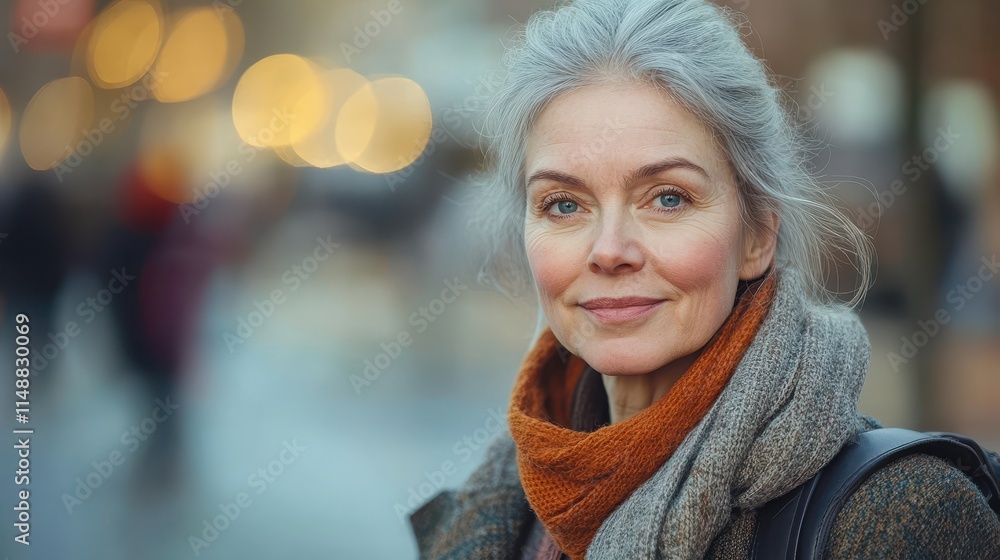 Middle-aged British woman with a casual outfit and a friendly expression. Middle-aged British woman with a casual outfit and a friendly expression.