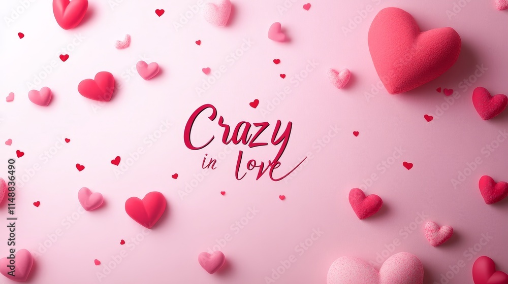Crazy in Love Hearts Background - Pink background, many hearts, romantic, love, affection. Crazy in Love Hearts Background - Pink background, many hearts, romantic, love, affection.