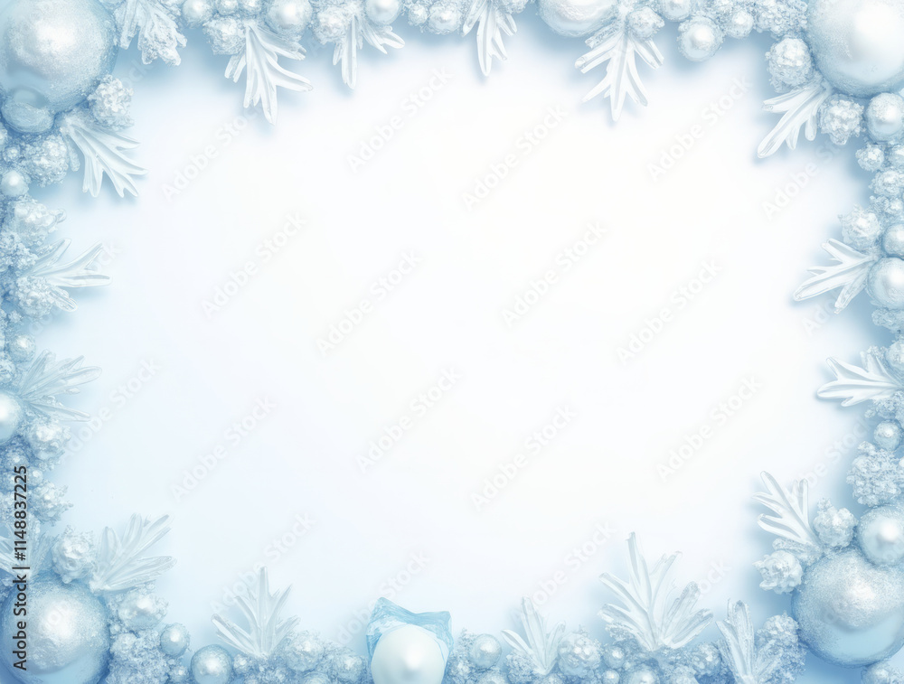 Crystal Ice Border – Frosty Icy Texture Framing the Edges of the Card Like Frosted Glass Crystal Ice Border – Frosty Icy Texture Framing the Edges of the Card Like Frosted Glass