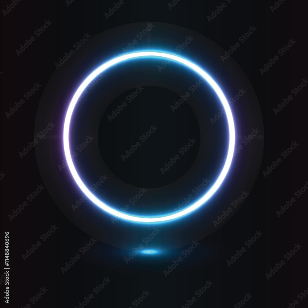 Realistic Neon Light Effect Background Realistic Neon Light Effect Background