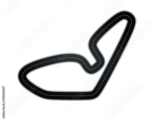 Race track. top view. vector