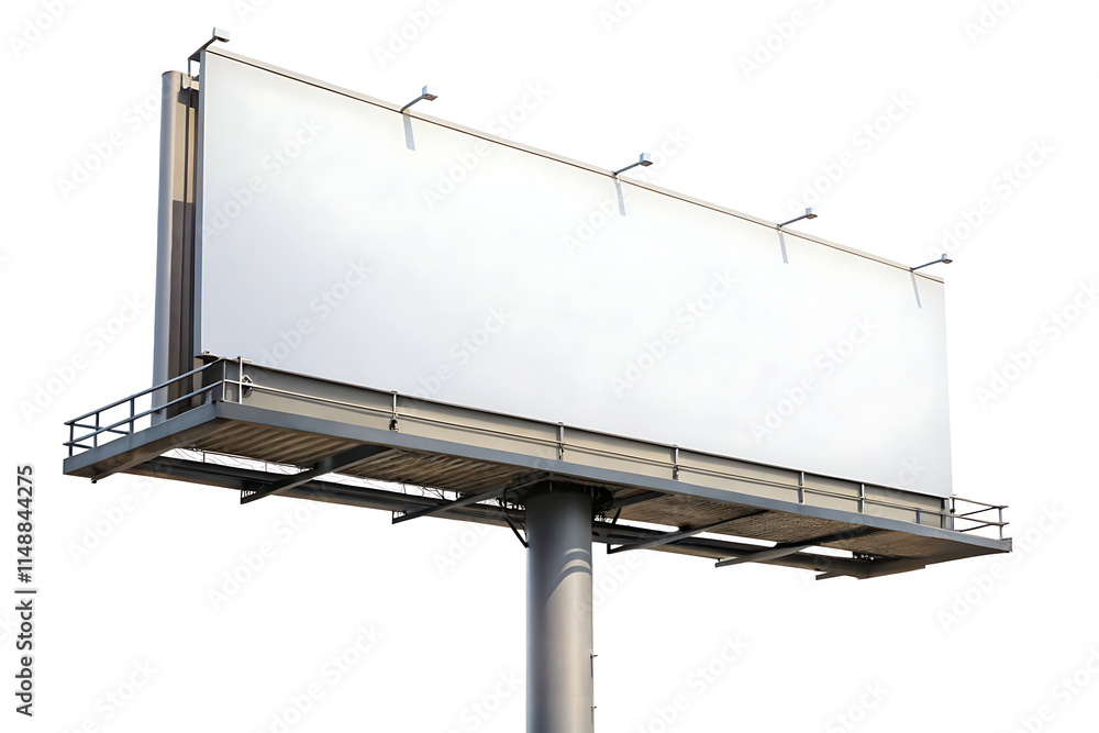 Obraz premium blank billboard on a white background