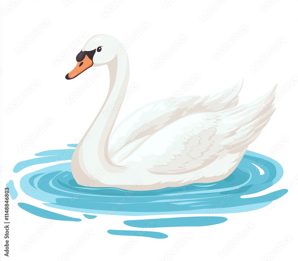 Obraz premium swan on water