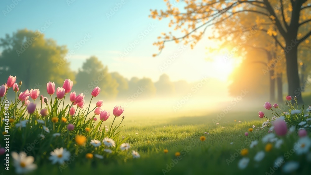 Fototapeta premium Sunny day in Easter