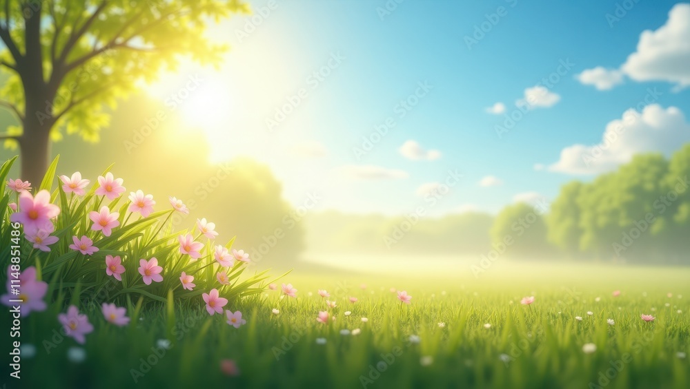 Obraz premium Sunny day in Easter