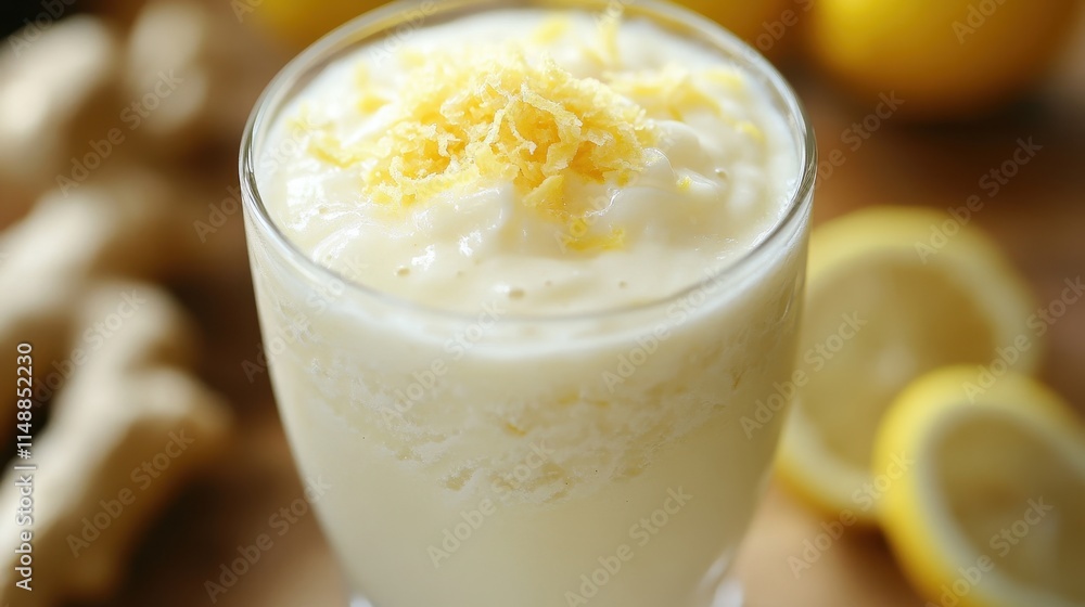 Refreshing Lemon Ginger Smoothie Recipe Idea Refreshing Lemon Ginger Smoothie Recipe Idea