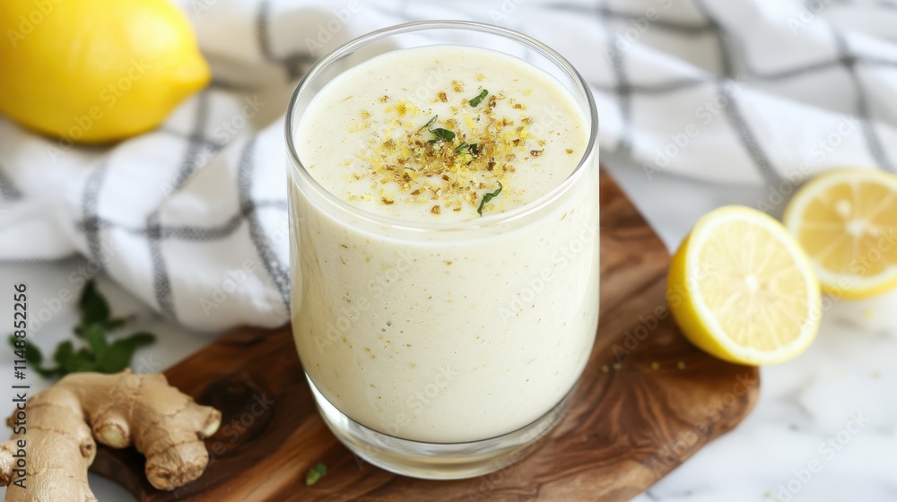 Refreshing Lemon Ginger Smoothie Recipe Refreshing Lemon Ginger Smoothie Recipe