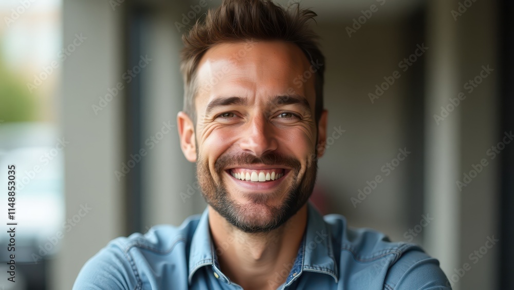Fototapeta premium Man smiling at the camera