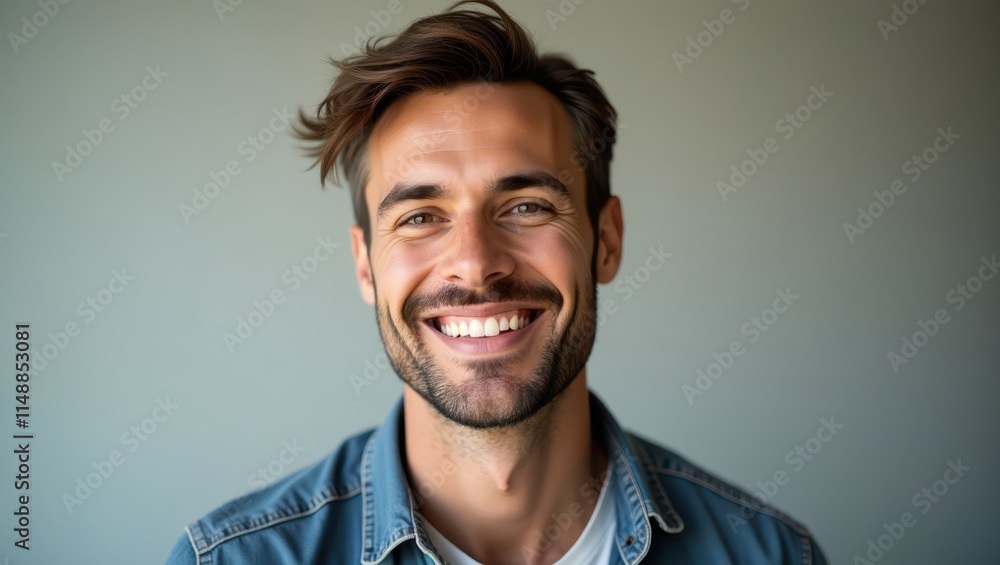 Obraz premium Man smiling at the camera